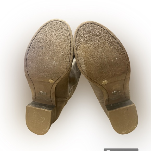 Lucky Brand Leather Riding Boot - Womens size 6.5 - Grey/Taupe - Picture 4 of 4